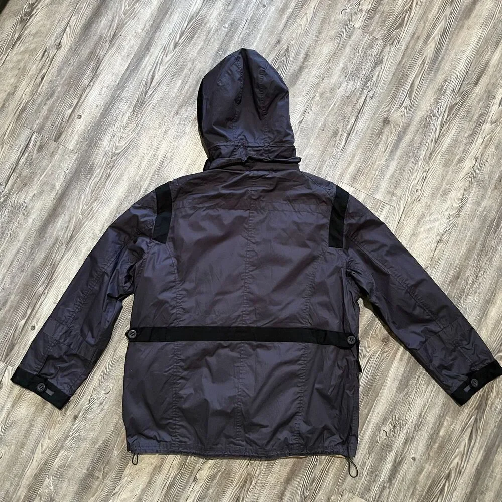 French Connection Dark Slate Hooded Parka Jacket XL